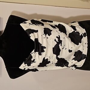 Cow Print Tank Top L